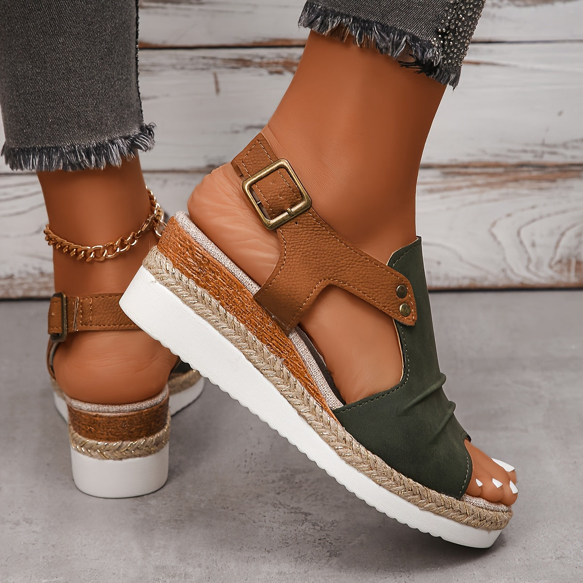 Espadryle na koturnie Sunset Chic